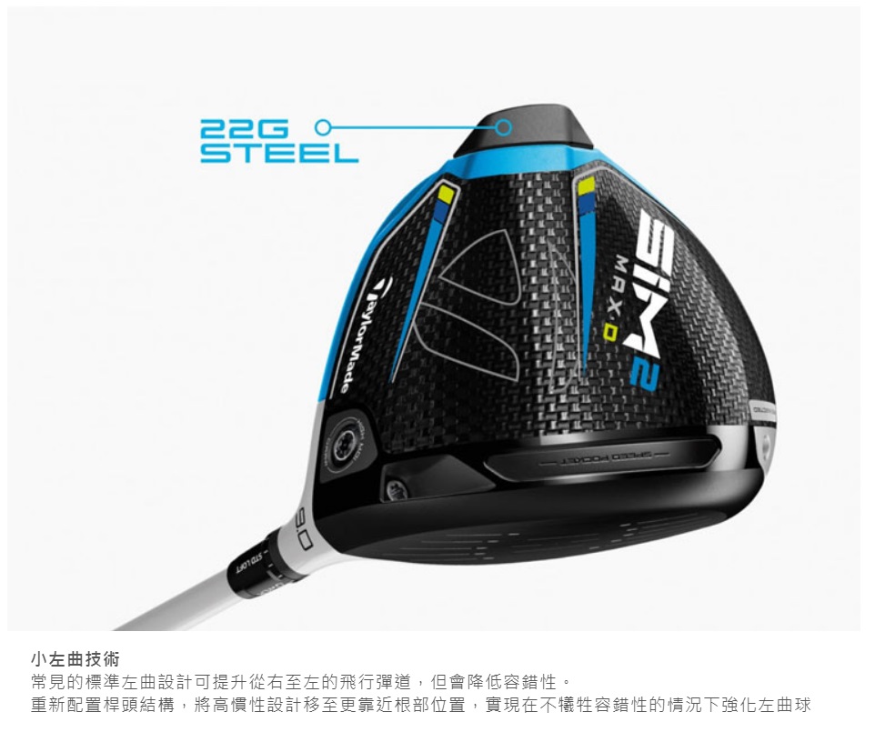 飛揚高爾夫】 '21 TaylorMade SIM2 Max D-Type 一號木桿,碳身TM50 (日